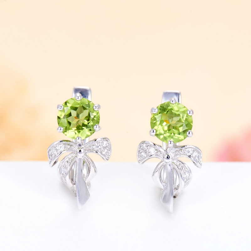 

Серьги хризолит огранка (серебро 925 пр.)