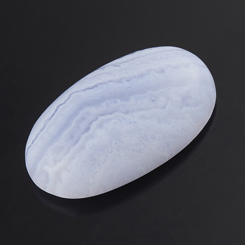 

Кабошон агат голубой 12*20 мм