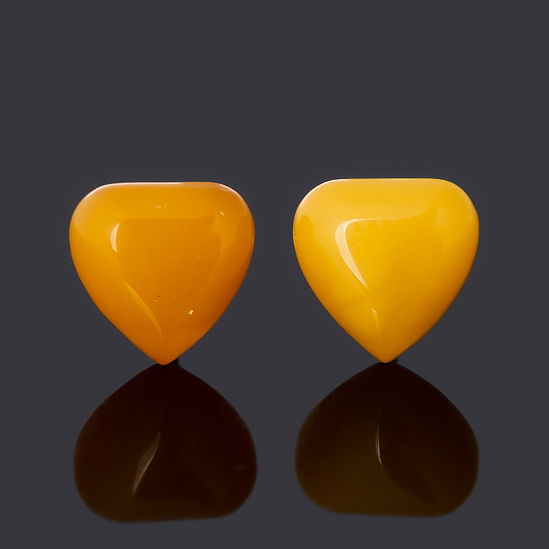 

Серьги (пуссеты) янтарь