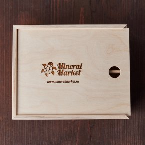 Коробка для коллекции камней (16 ячеек) дерево