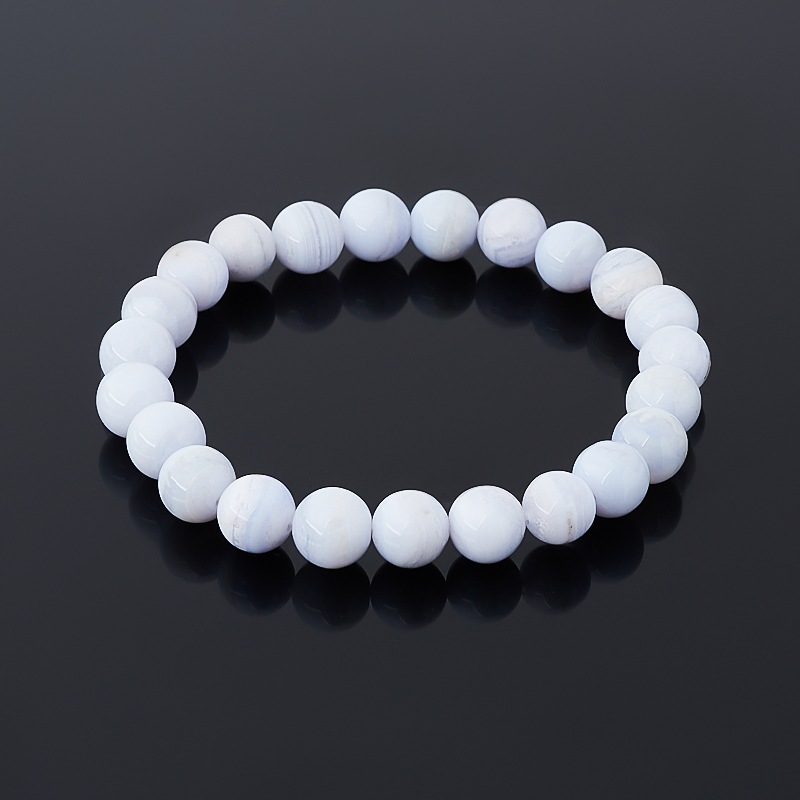 

Браслет агат голубой 8 мм 17 см