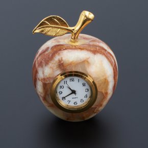 Часы яблоко оникс мраморный Пакистан 4,5х6 см