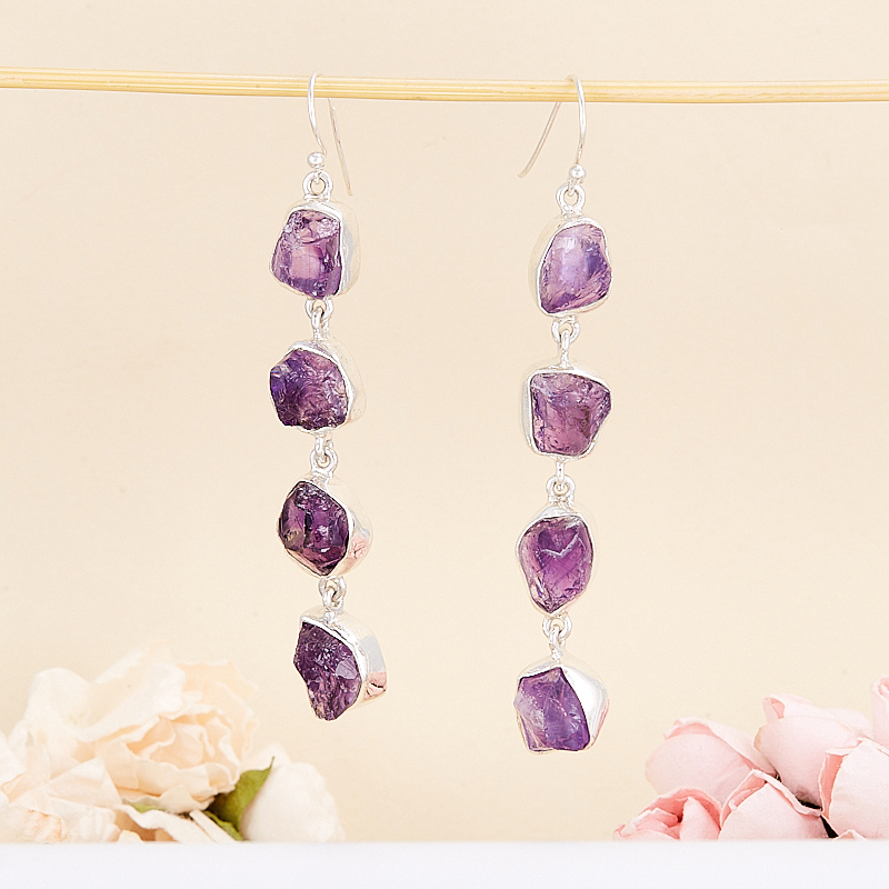 

Серьги аметист (серебро 925 пр.)