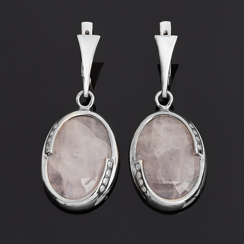 

Серьги розовый кварц (серебро 925 пр.)