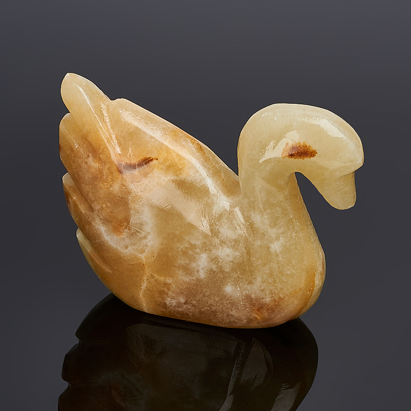 Лебедь оникс мраморный Пакистан 6-6,5 см