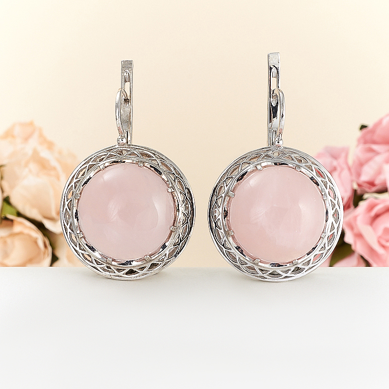 

Серьги розовый кварц (серебро 925 пр.)