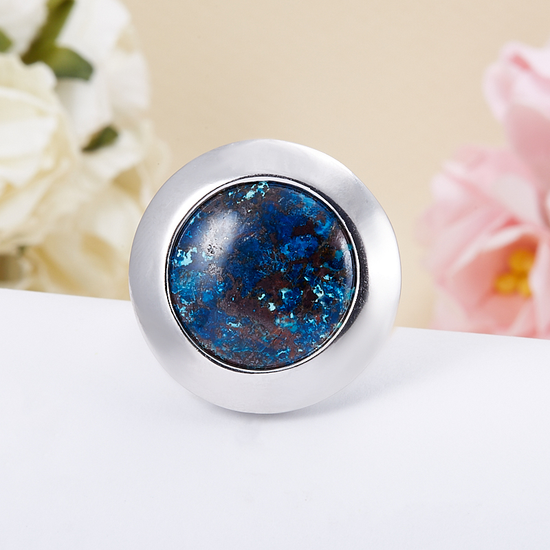 

Кольцо хризоколла (серебро 925 пр.) размер 19,5