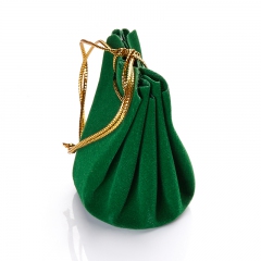 Подарочная упаковка универсальная (мешочек объемный зеленый) 40х40х60 мм