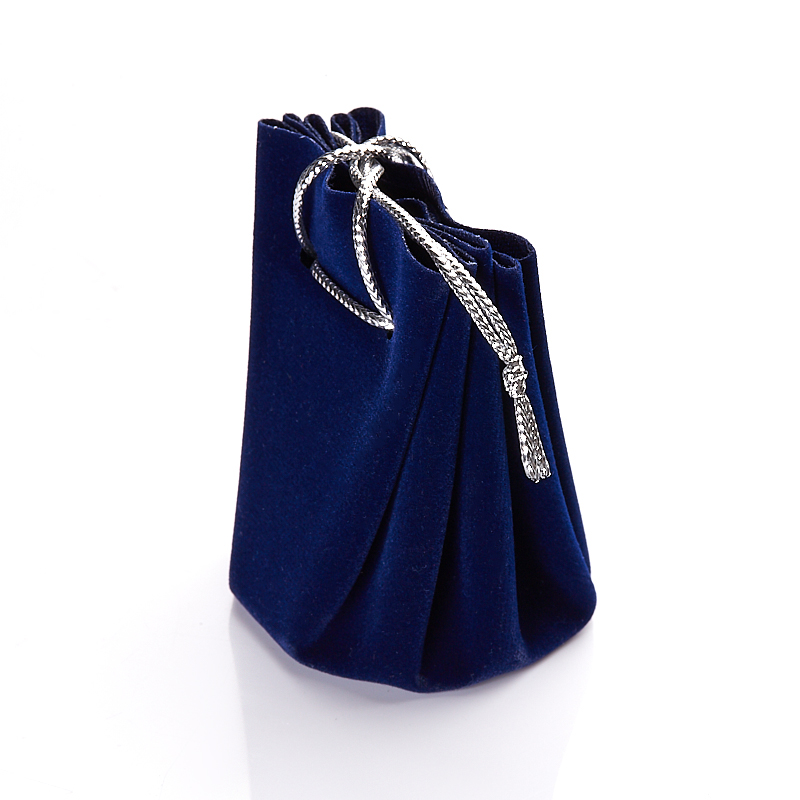 Подарочная упаковка универсальная (мешочек объемный) (синий) 45х45х60 мм