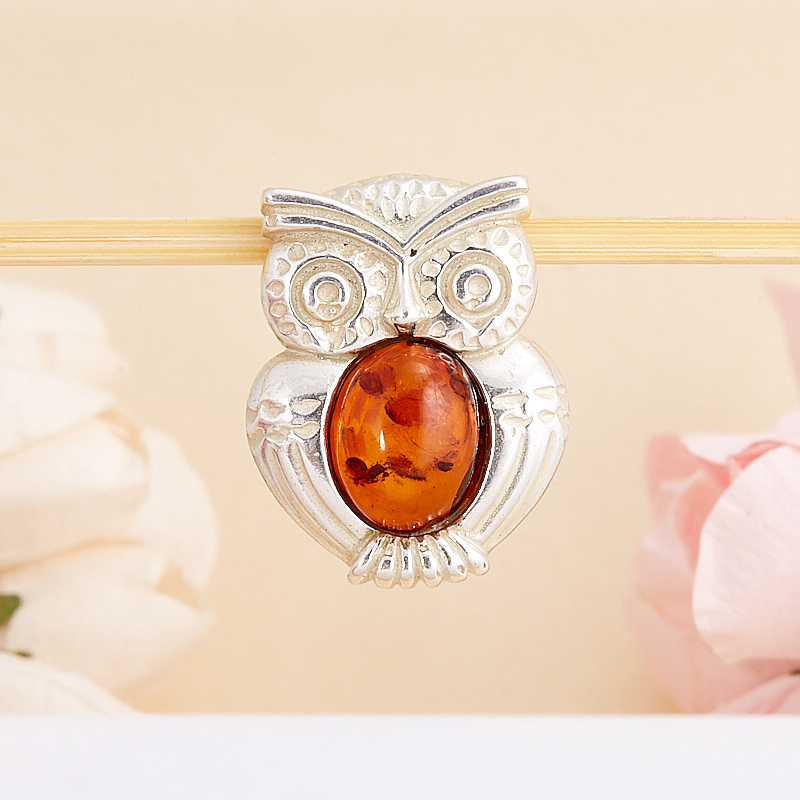 

Кулон янтарь 2 см