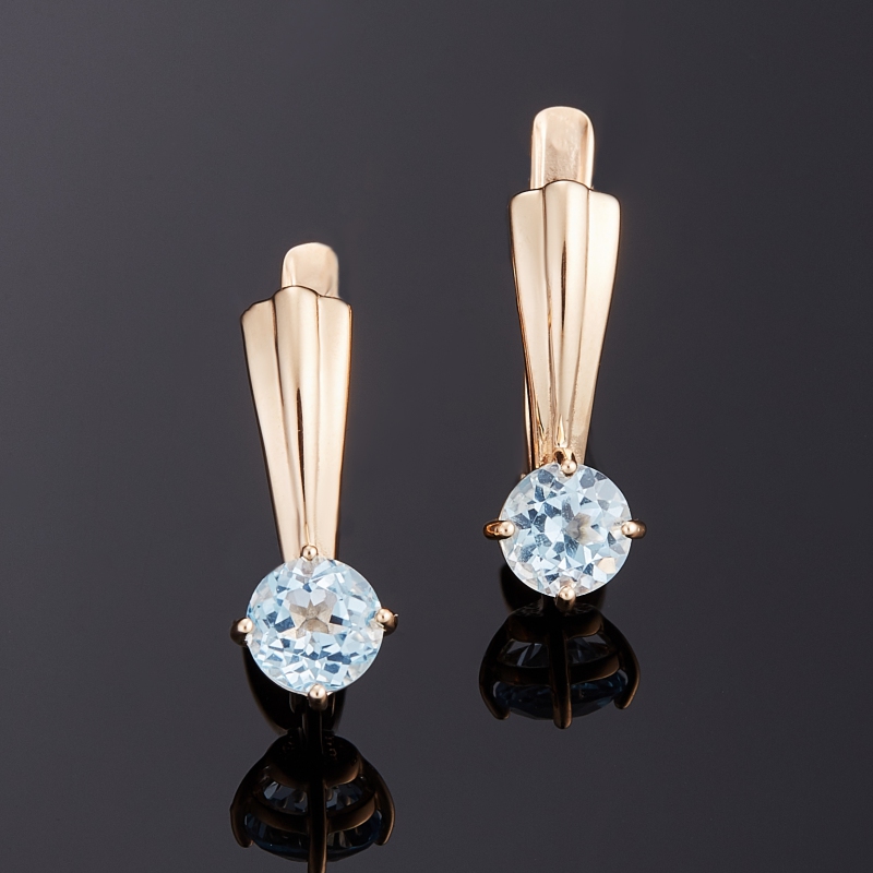 

Серьги топаз огранка (золото 585 пр.)