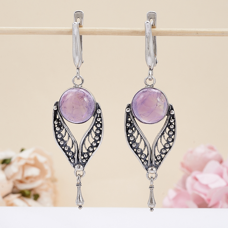 

Серьги аметист (серебро 925 пр.)