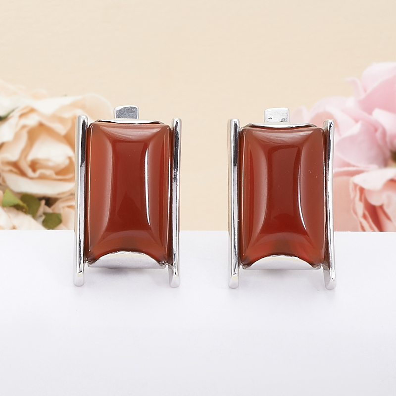 

Серьги сердолик (серебро 925 пр.)