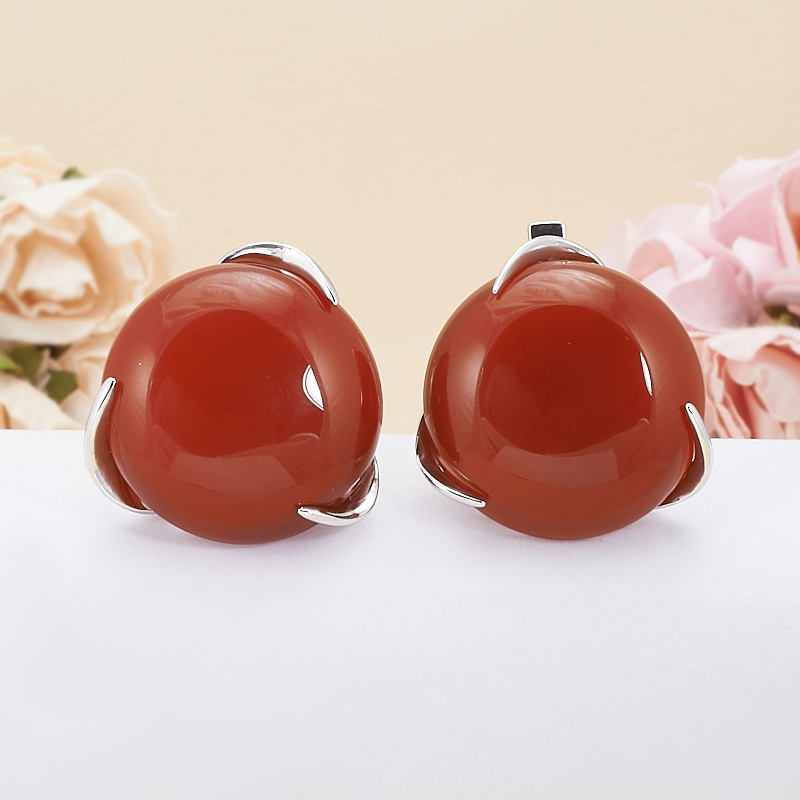 

Серьги сердолик (серебро 925 пр.)