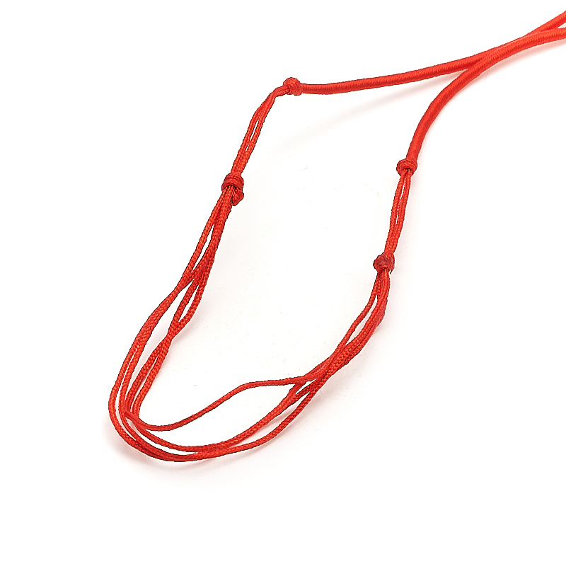 Шнурок (красный) регулируемый 50 см (+14 см)