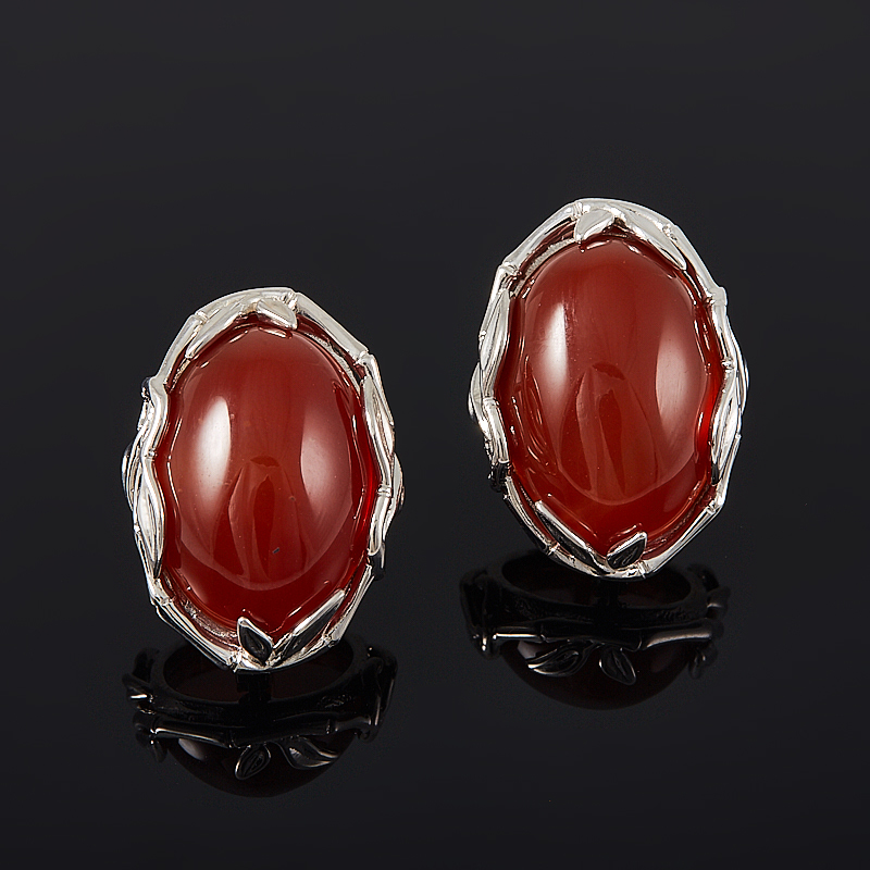 

Серьги сердолик (серебро 925 пр.)