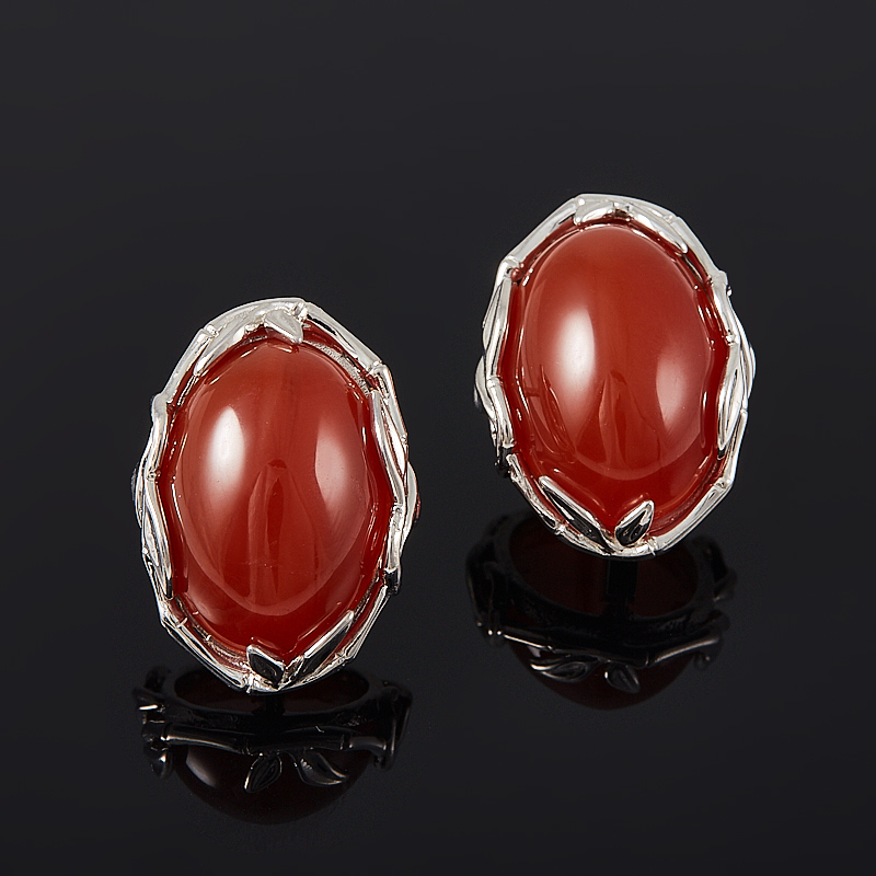 

Серьги сердолик (серебро 925 пр.)