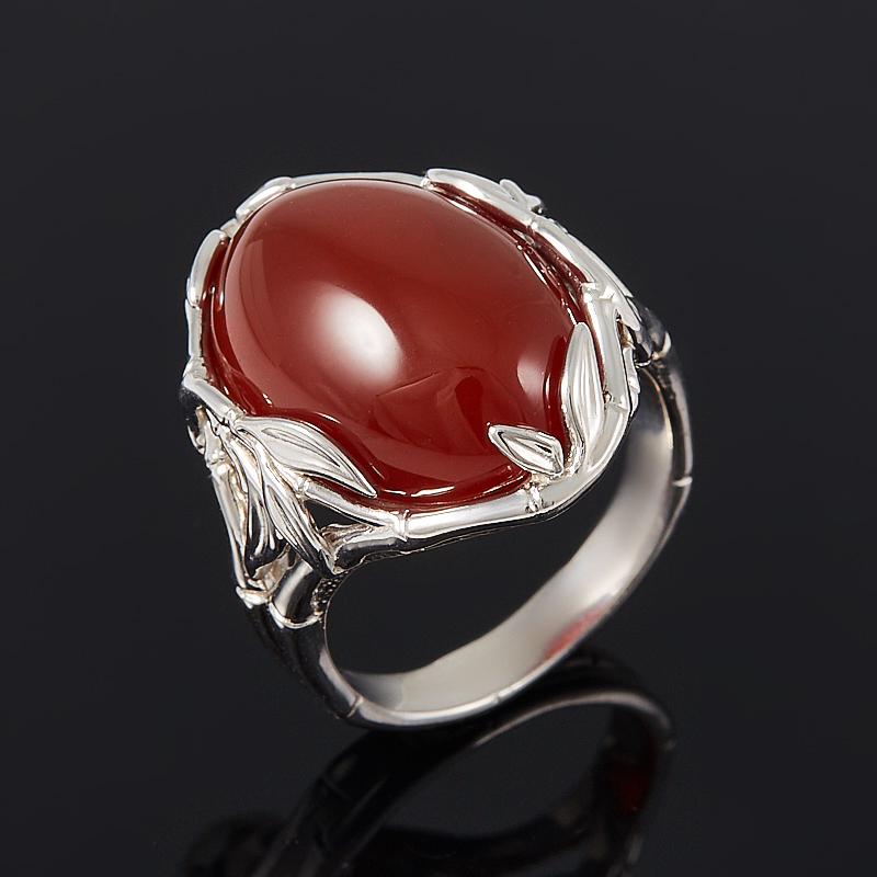 

Кольцо сердолик (серебро 925 пр.) размер 18,5