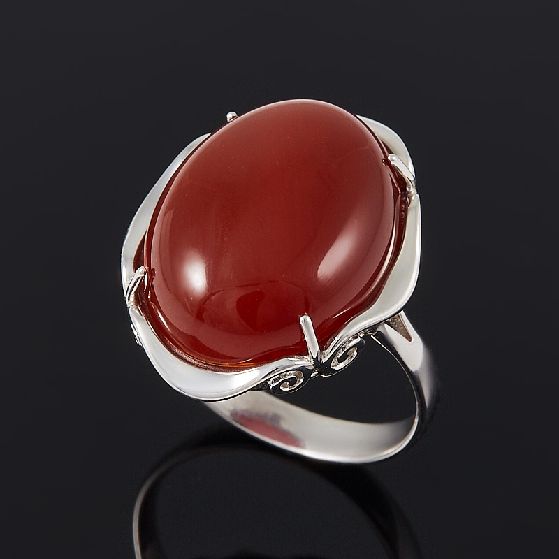

Кольцо сердолик (серебро 925 пр.) размер 17,5