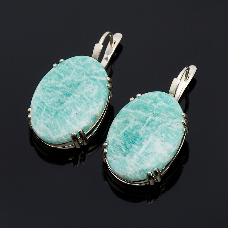 

Серьги амазонит (серебро 925 пр.)