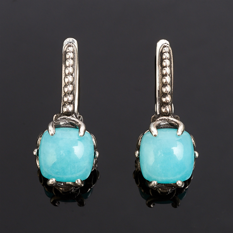 

Серьги амазонит (серебро 925 пр.)