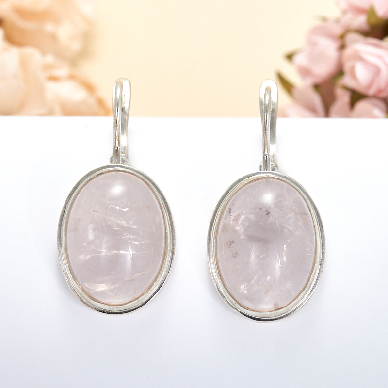 

Серьги розовый кварц (серебро 925 пр.)