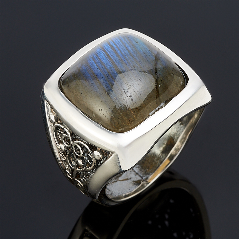 Кольцо лабрадор (серебро 925 пр.) размер 18,5