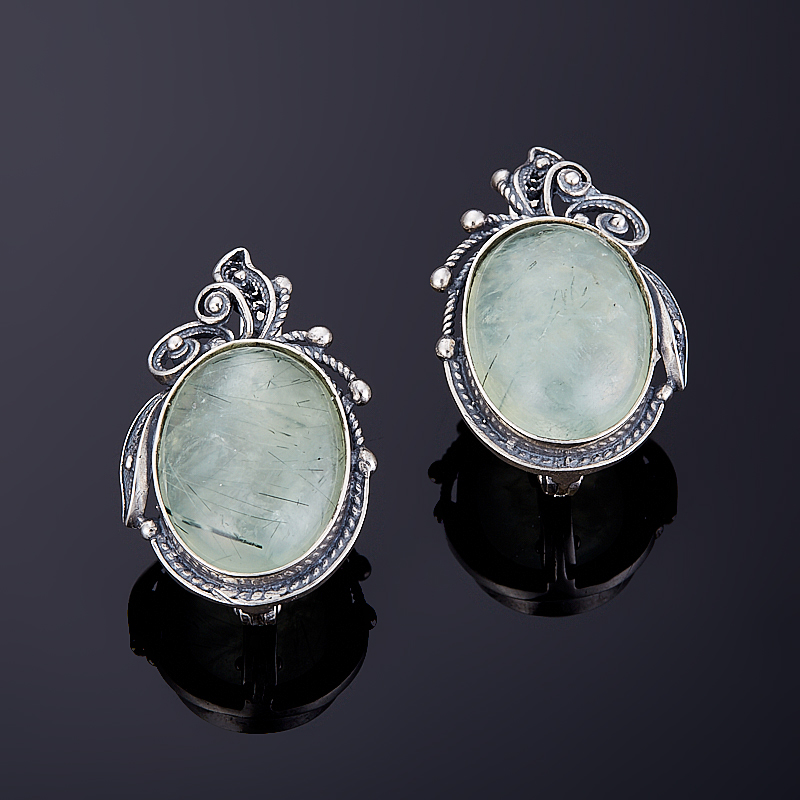

Серьги пренит (серебро 925 пр.)