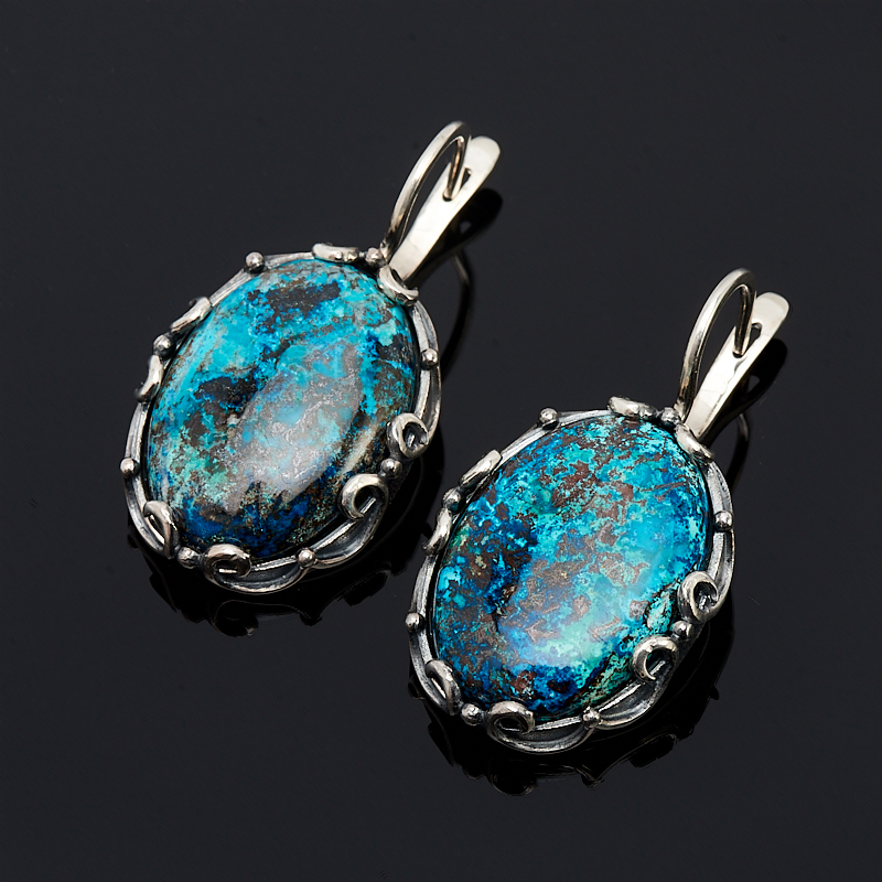 

Серьги хризоколла (серебро 925 пр.)