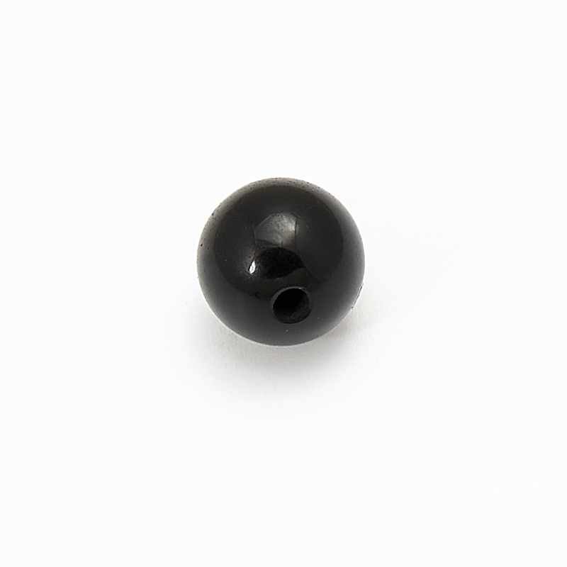 Бусина агат черный Бразилия шарик 6-6,5 мм (1 шт)