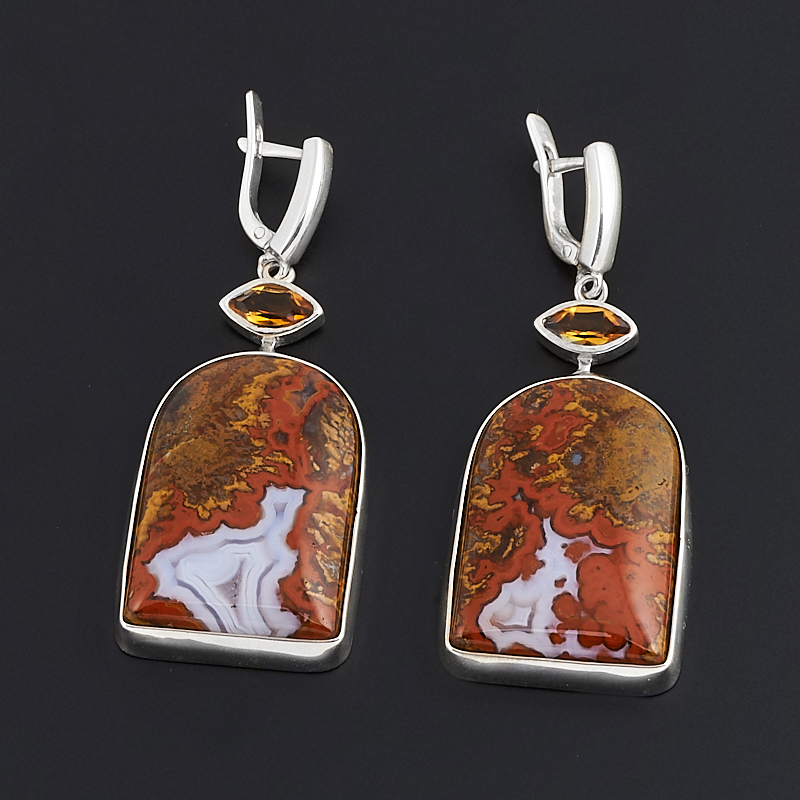 

Серьги агат (серебро 925 пр.)