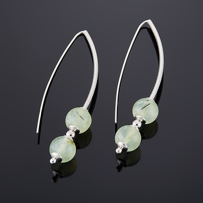 

Серьги пренит (серебро 925 пр.)
