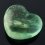 Сердечко флюорит зеленый 2,5 см