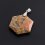 Кулон унакит ЮАР огранка (биж. сплав) 4,5 см