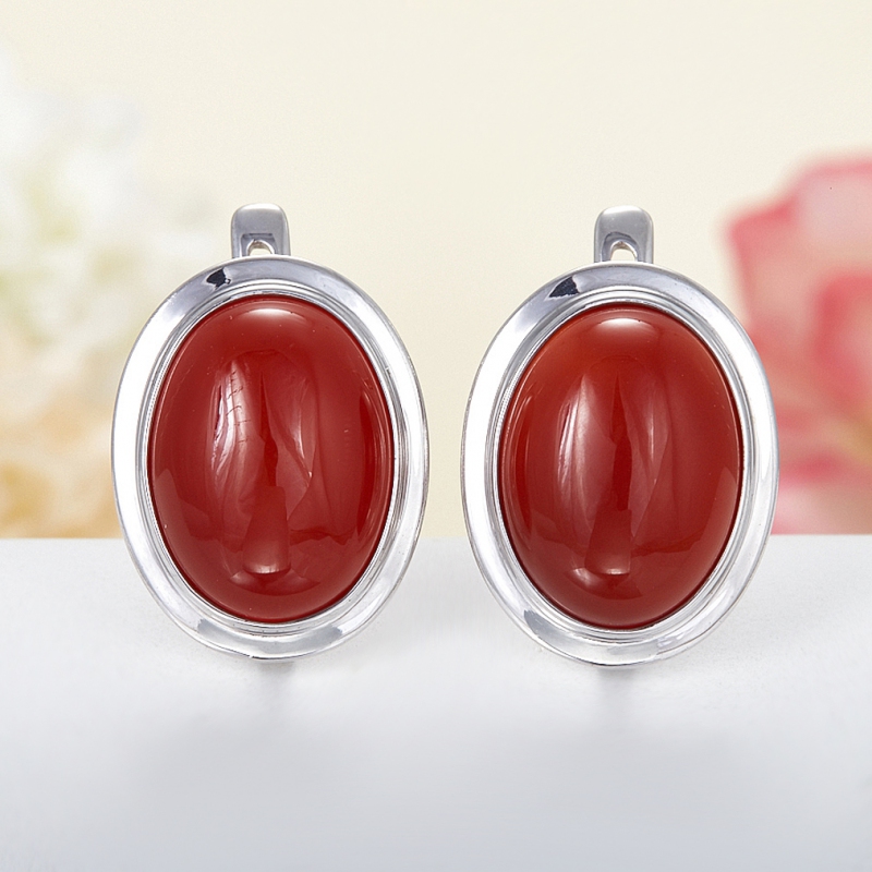 

Серьги сердолик (серебро 925 пр.)