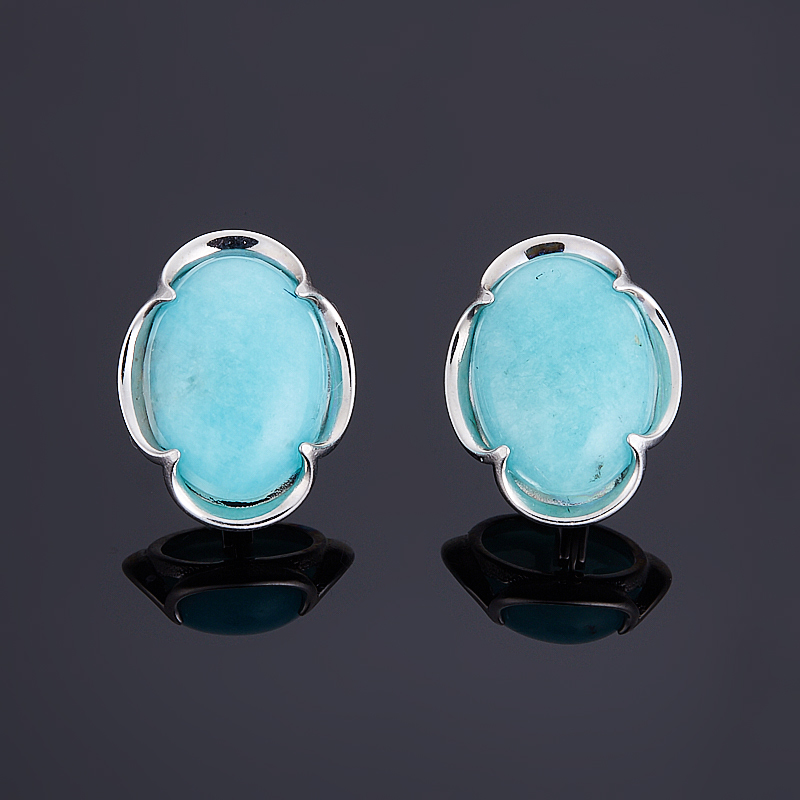 

Серьги амазонит (серебро 925 пр.)