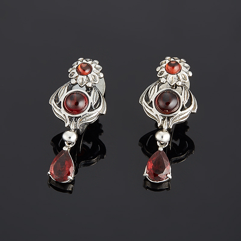 

Серьги гранат альмандин (серебро 925 пр.)