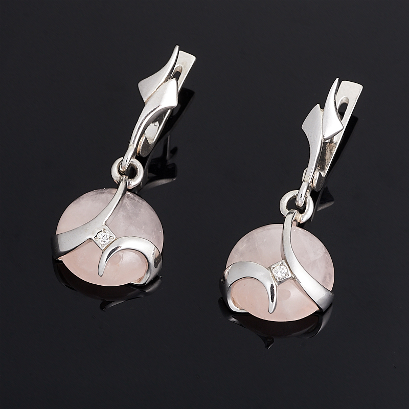 

Серьги розовый кварц (серебро 925 пр.)