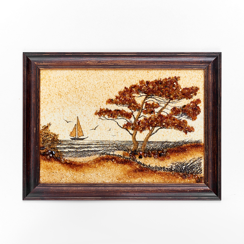Картина Море янтарь 21х30 см