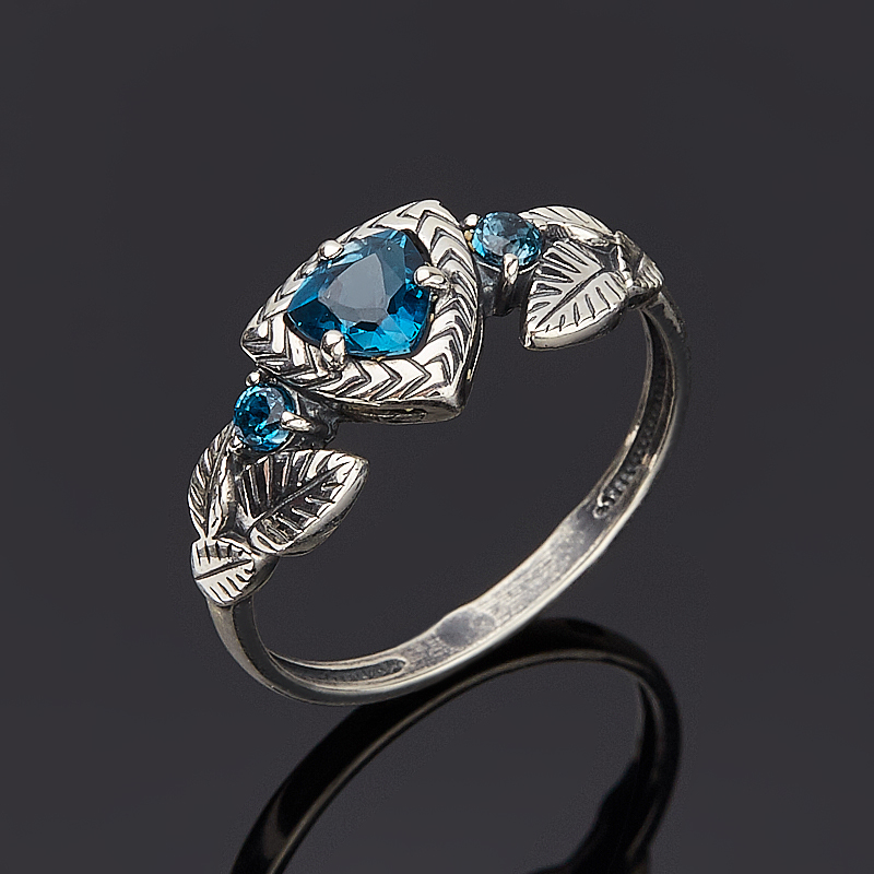 

Кольцо топаз лондон огранка (серебро 925 пр.) размер 18,5