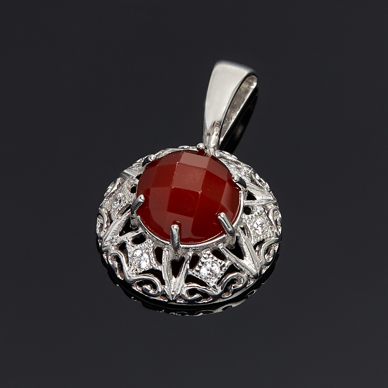 

Кулон сердолик огранка (серебро 925 пр.)