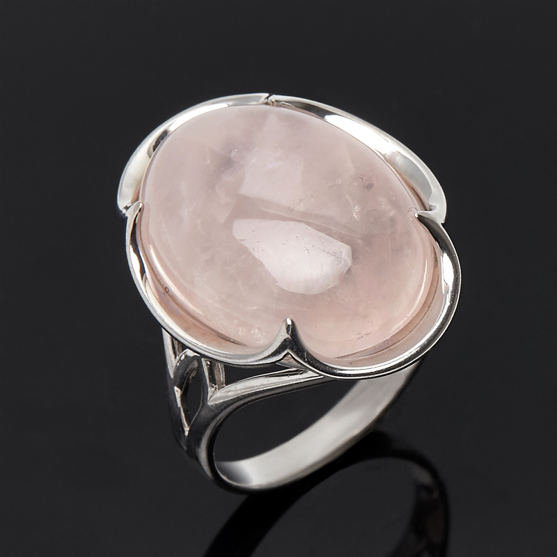 

Кольцо розовый кварц (серебро 925 пр.) размер 18,5