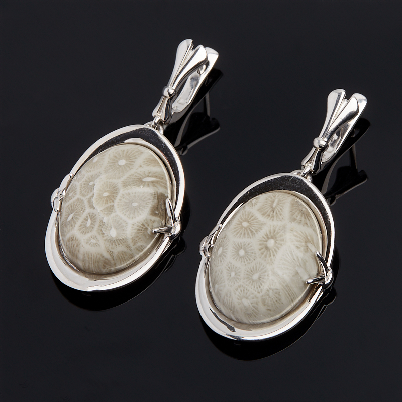 

Серьги коралл (серебро 925 пр.)