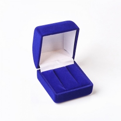Подарочная упаковка под серьги (футляр) (синий) 50х45х40 мм