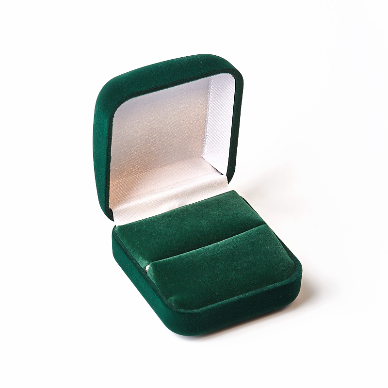 Подарочная упаковка под кольцо (футляр) (зеленый) 60х55х35 мм
