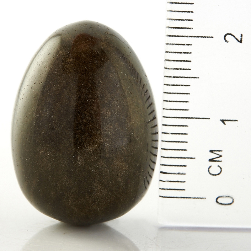 Яйцо обсидиан золотистый Мексика 2,5 см