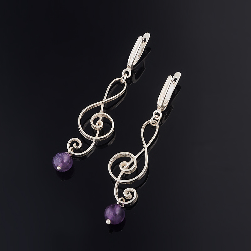 

Серьги аметист (серебро 925 пр.)