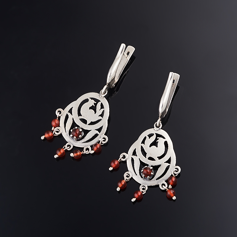 

Серьги сердолик (серебро 925 пр.)