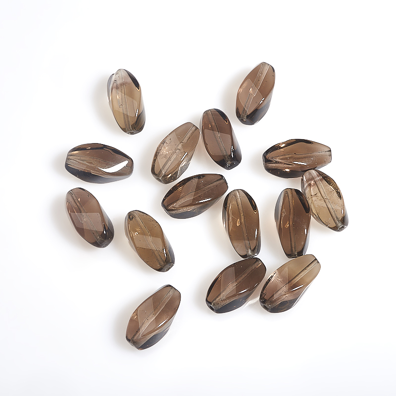 

Бусина раухтопаз бочонок 9*16 мм (1 шт)