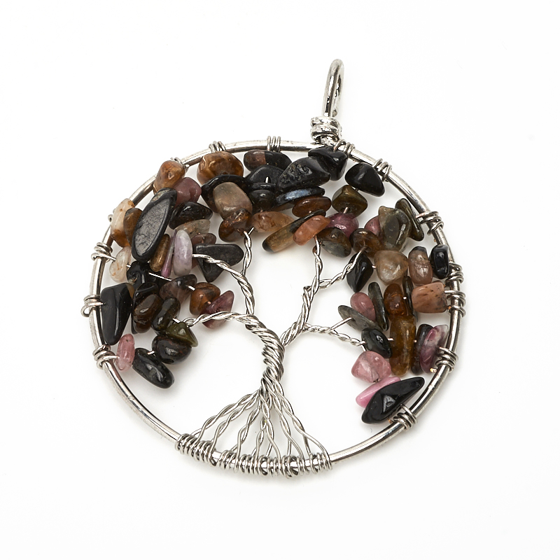 

Кулон турмалин круг (биж. сплав) 6 см